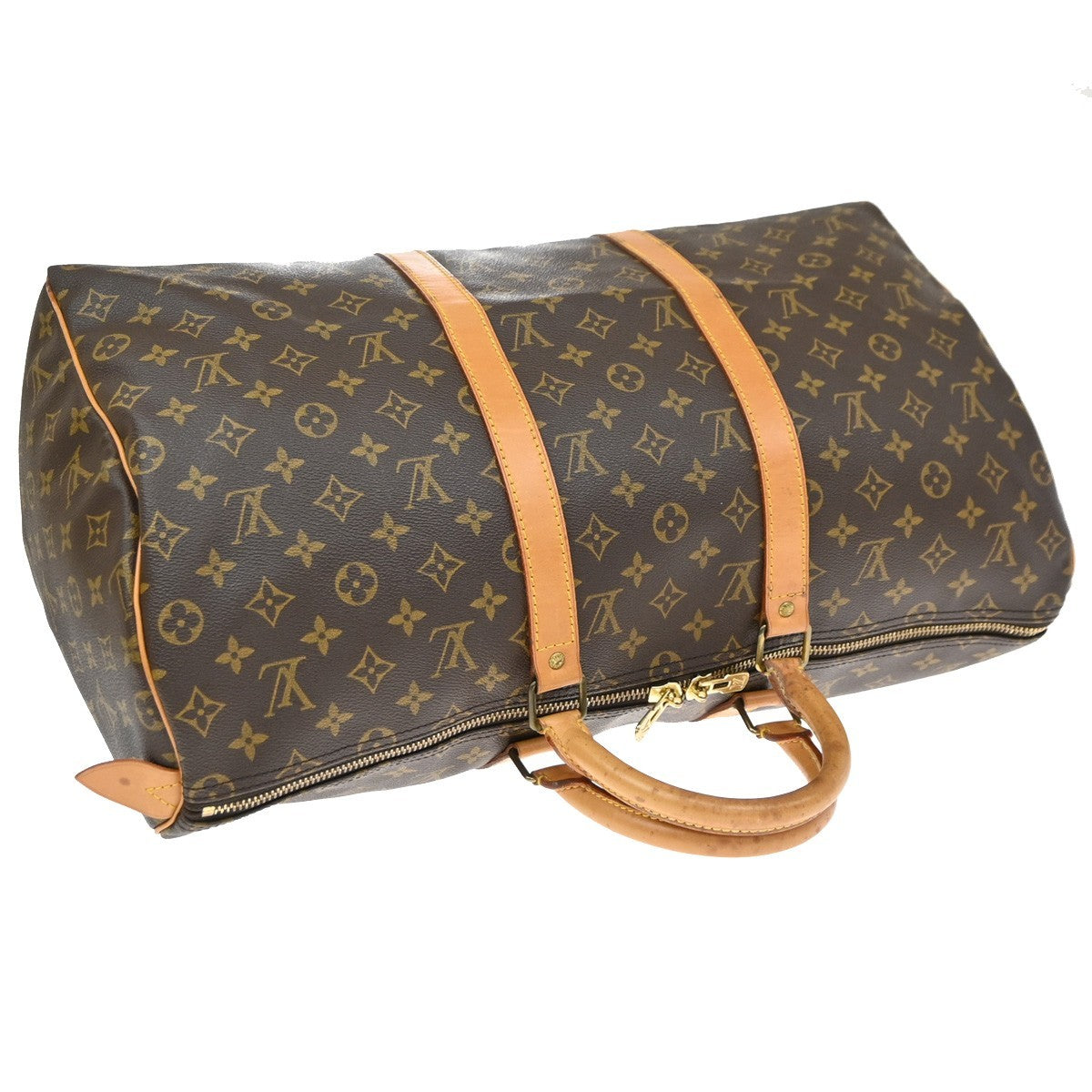 Louis Vuitton Keepall Monogram Canvas, Brown, Canvas, Travel Bag