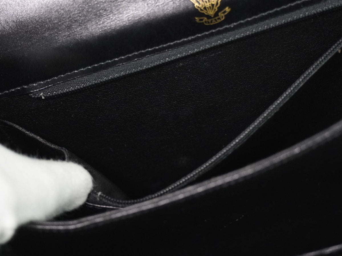 Gucci Shoulder Leather, Black, Leather, Shoulder Bag