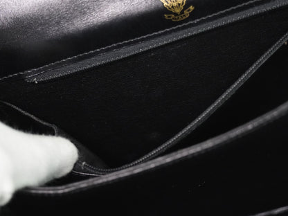 Gucci Shoulder Leather, Black, Leather, Shoulder Bag