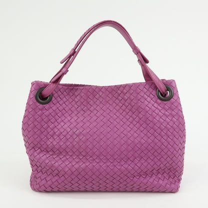 Bottega Veneta Garda Intrecciato Nappa, Purple, Leather, Handbag