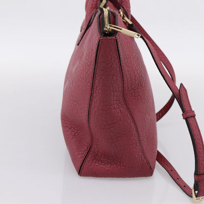 Burberry Clifton Convertible Heritage Grained Leather, Red, Leather, Tote Bag