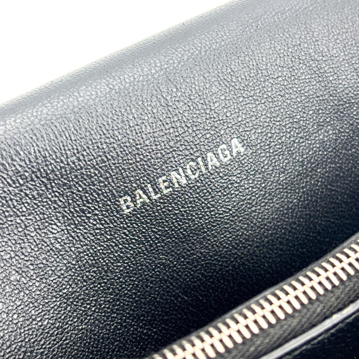 Balenciaga Downtown Soft Hourglass Leather, Black, Leather, Shoulder Bag