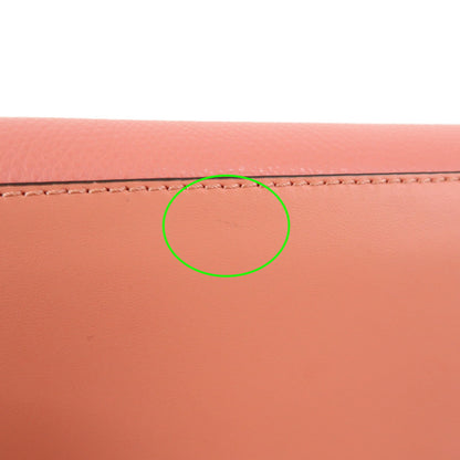Fendi FF Diamonds Continental Chain Leather, Pink, Leather, Crossbody Bag