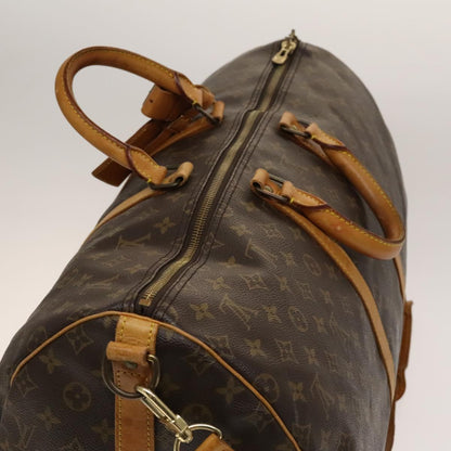 Louis Vuitton Keepall Bandouliere Bag Monogram Canvas, BROWN, CANVAS, Travel bag