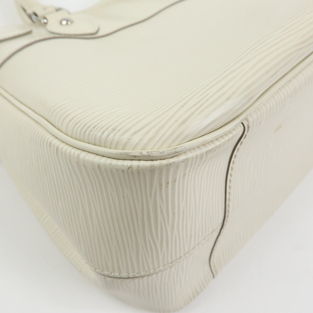 Louis Vuitton Passy Epi Leather, White, Leather, Tote Bag