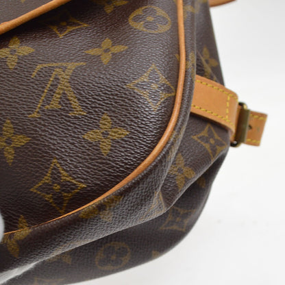 Louis Vuitton Saumur Monogram Canvas, Brown, Canvas, Shoulder Bag