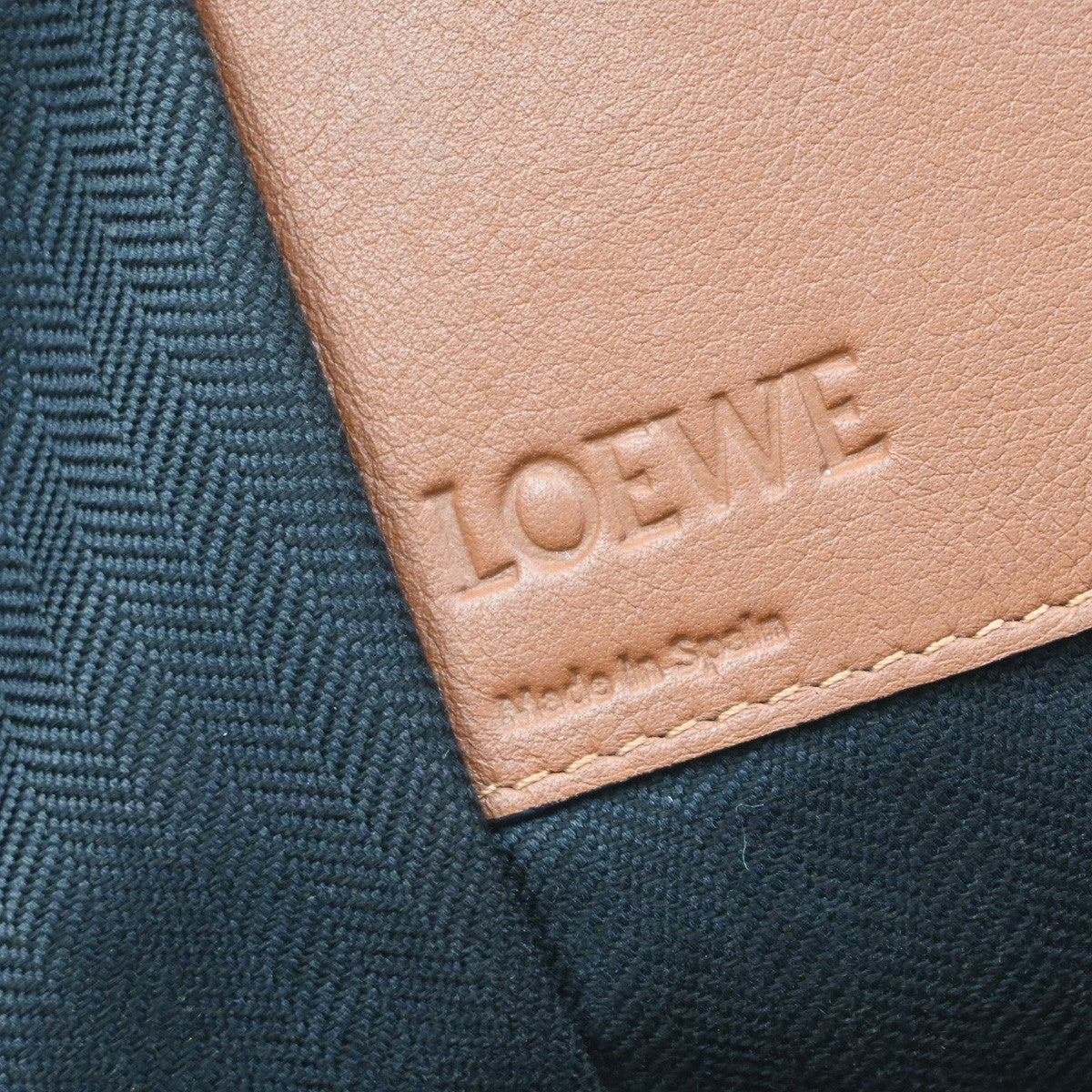 Loewe Hammock Leather, Brown, Leather, Handbag