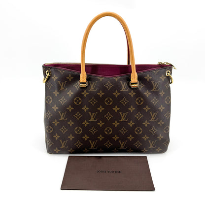Louis Vuitton Pallas Shopper Monogram Canvas and Calfskin, Brown, Canvas, Tote Bag