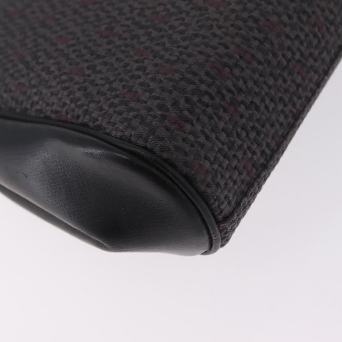 Saint Laurent Vintage Clutch Canvas, Gray, Canvas, Clutch