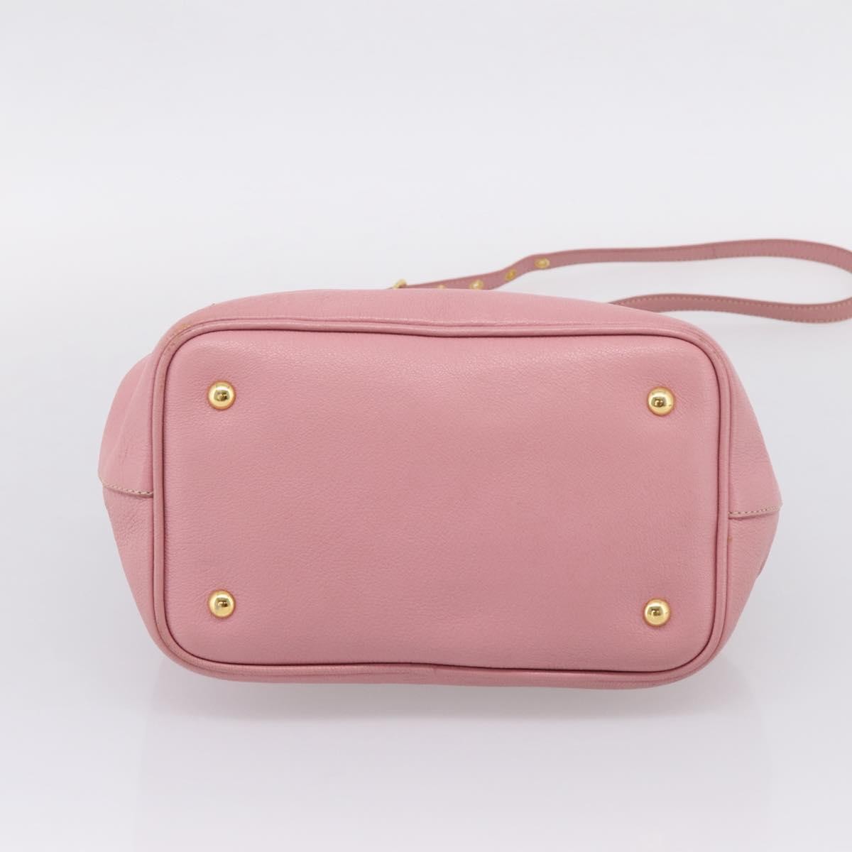 Miu Miu Madras Convertible Leather, Pink, Leather, Tote Bag