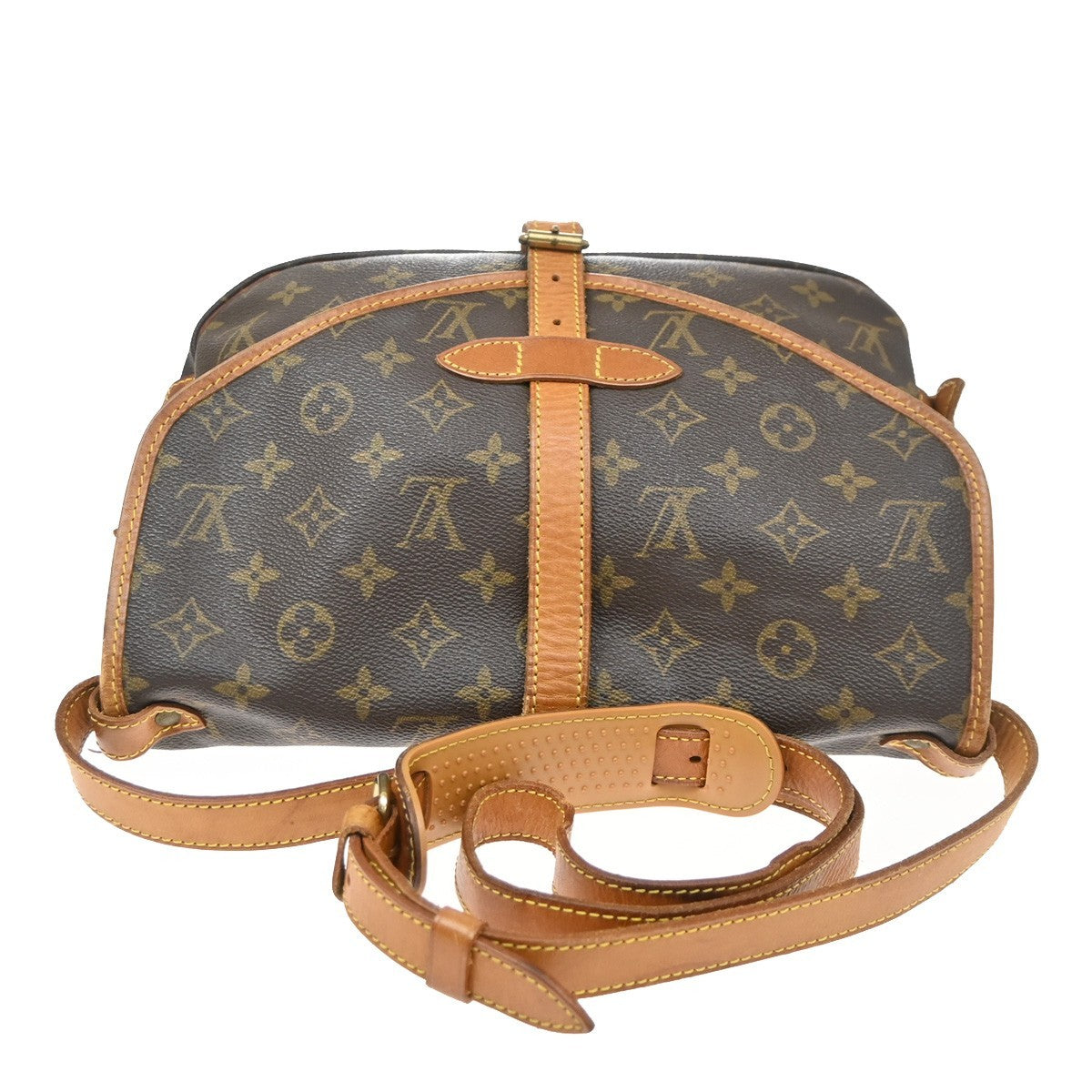Louis Vuitton Saumur Monogram, Brown, Canvas, Shoulder Bag