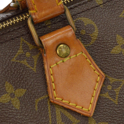 Louis Vuitton Speedy Monogram Canvas, Brown, Canvas, Handbag