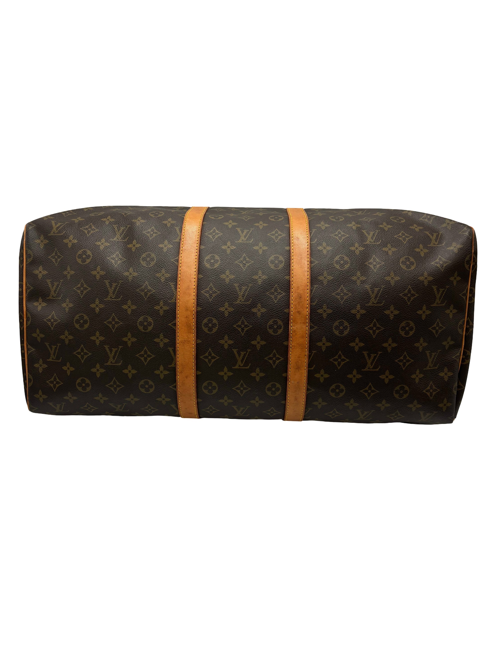 Louis Vuitton Keepall Canvas, Brown, Canvas, Travel Bag
