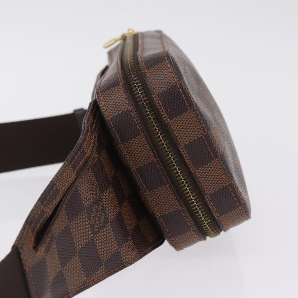 Louis Vuitton Geronimos Waist Damier, Brown, Canvas, Shoulder Bag