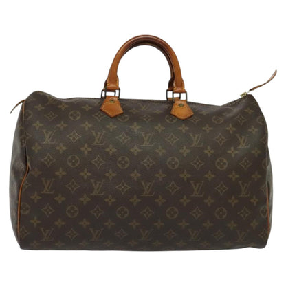 Louis Vuitton Speedy Handbag Monogram Canvas, BROWN, CANVAS, Handbag