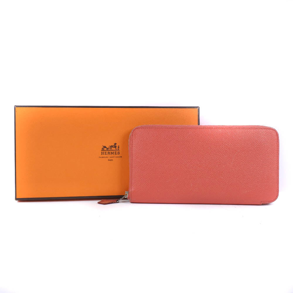 Hermès Azap, Pink, Leather, wallet