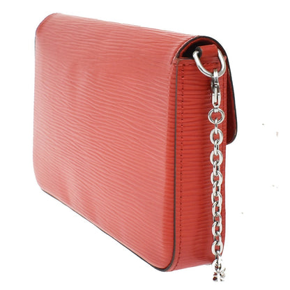 Louis Vuitton Felicie Chain Epi Leather, Red, Leather, Clutch