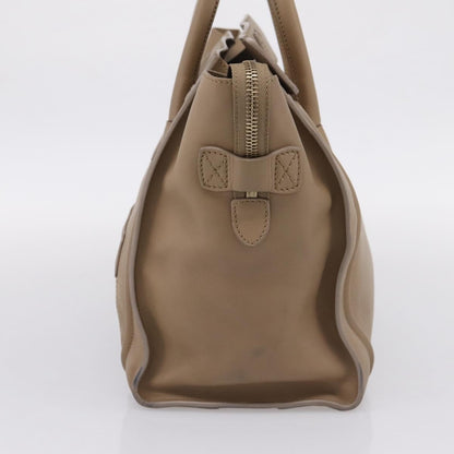 Celine Shopper Luggage Leather, Beige, Leather, Handbag