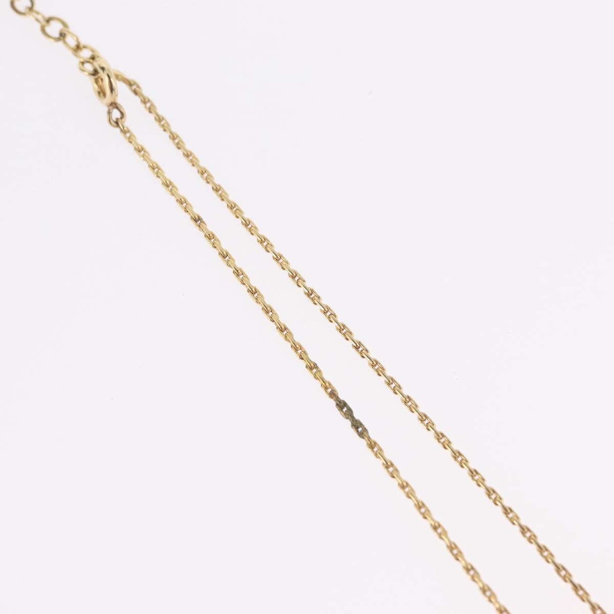 Christian Dior Logo Heart Pendant Metal, Gold, Metal, Necklace