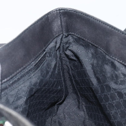 Gucci Sherry Line Tote Canvas, Black, Canvas, Tote Bag
