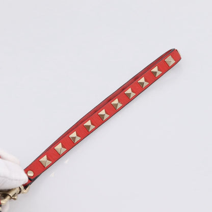 Valentino Garavani Rockstud Clutch Leather, Black, Leather, Clutch