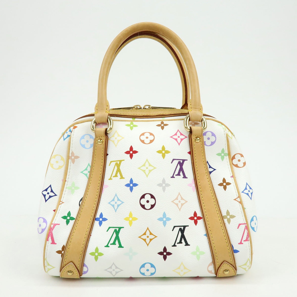 Louis Vuitton Priscilla Monogram Multicolor, White, Canvas, Handbag