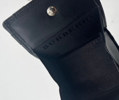 Burberry Mini card holder leather, Black, Leather, Wallet