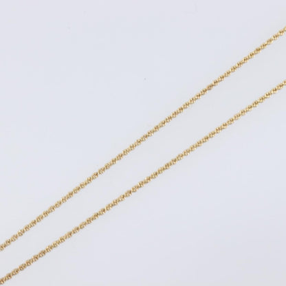 Christian Dior Logo Heart Pendant Metal with Crystal, Gold, Metal, Necklace