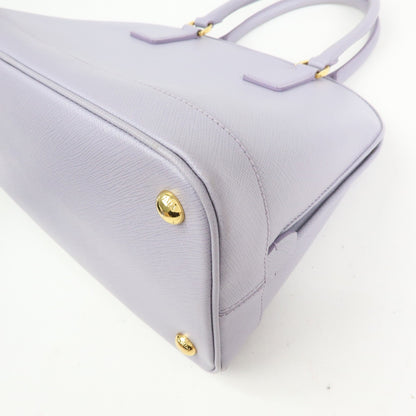 Prada Open Promenade Saffiano Leather, Purple, Leather, Handbag