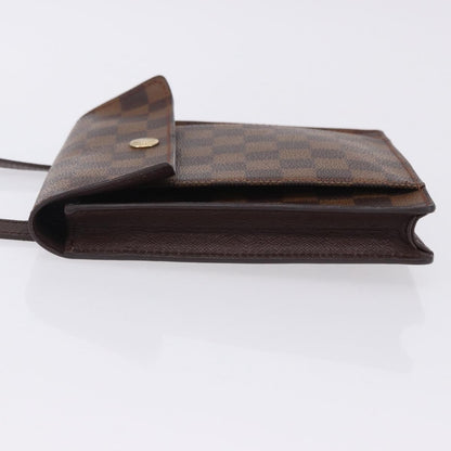 Louis Vuitton Pimlico Damier, Brown, Canvas, Handbag