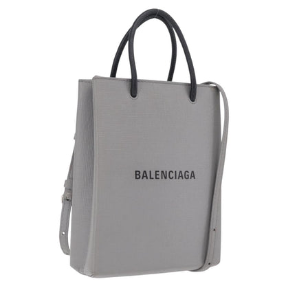Balenciaga Shopping Leather, Gray, Leather, Tote Bag