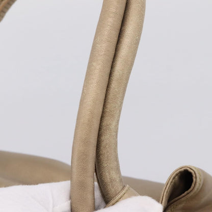 Loewe Aire Leather, Gold, Leather, Shoulder Bag