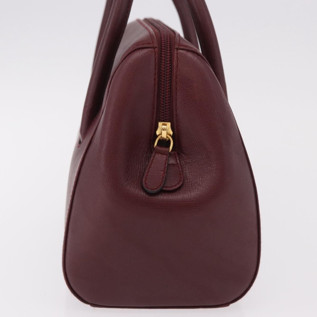 Cartier Must Line Leather, Burgundy, Leather, Handbag