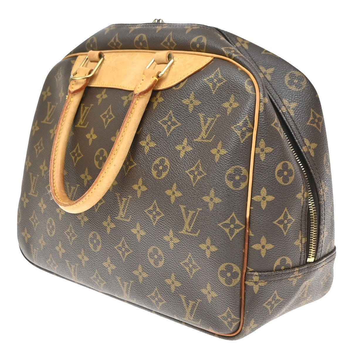 Louis Vuitton Deauville Monogram Canvas, Brown, Canvas, Handbag
