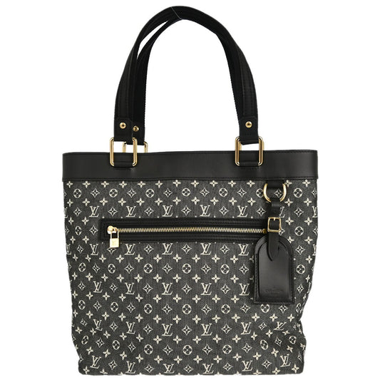 Louis Vuitton Lucille Mini Lin, Black, Canvas, Handbag