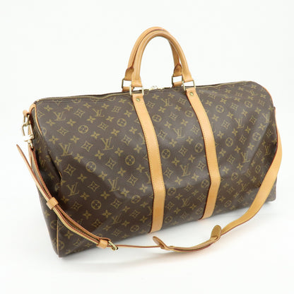 Louis Vuitton Keepall Bandouliere Monogram Canvas, Brown, Canvas, Travel Bag