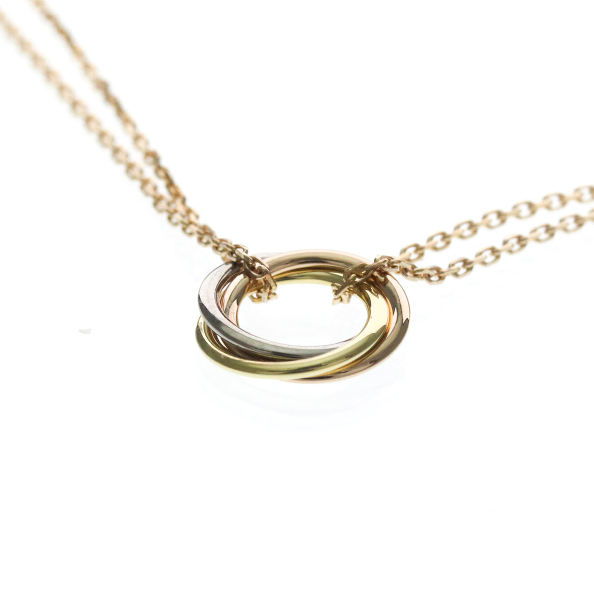 Cartier Trinity Choker 18K Tricolor Gold, Gold, Gold, Necklace