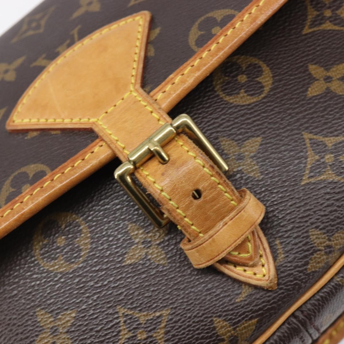 Louis Vuitton Sologne Monogram Canvas, Brown, Canvas, Handbag