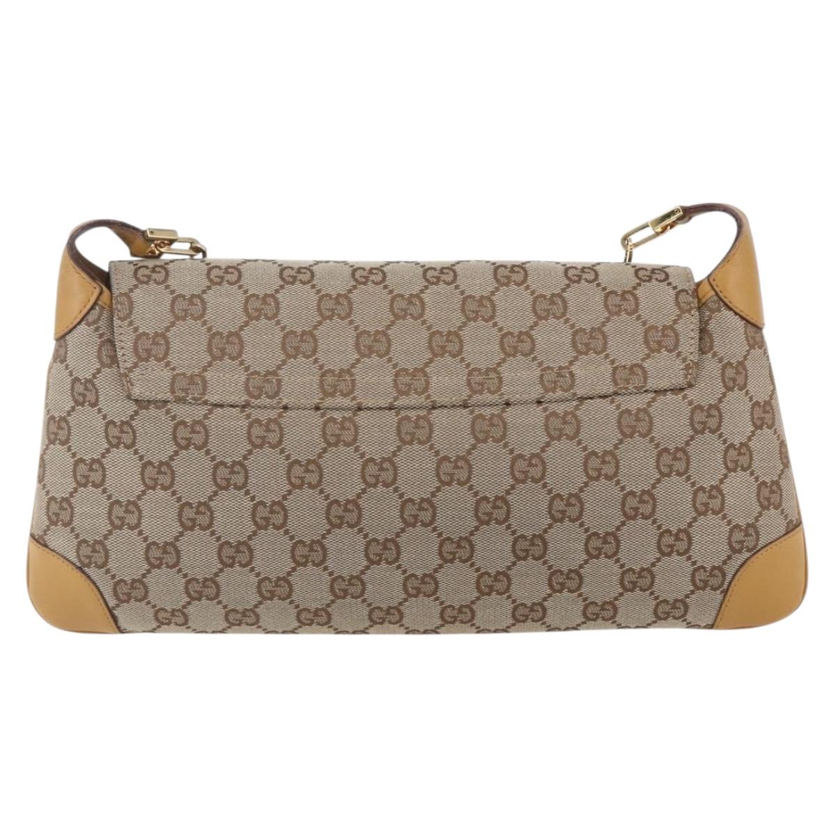 Gucci Tiger Charm Shoulder Bag canvas, BEIGE, CANVAS, Shoulder bag