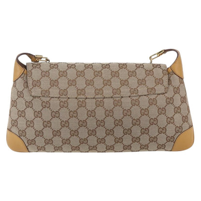 Gucci Tiger Charm Shoulder Bag canvas, BEIGE, CANVAS, Shoulder bag