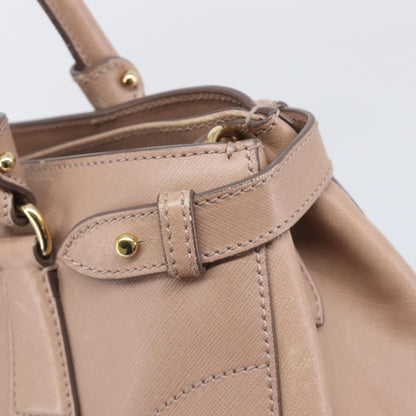 Salvatore Ferragamo Batik Leather, Beige, Leather, Tote Bag