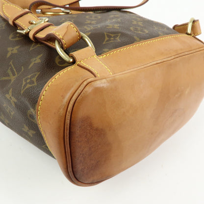Louis Vuitton Montsouris Monogram Canvas, Brown, Canvas, Backpack
