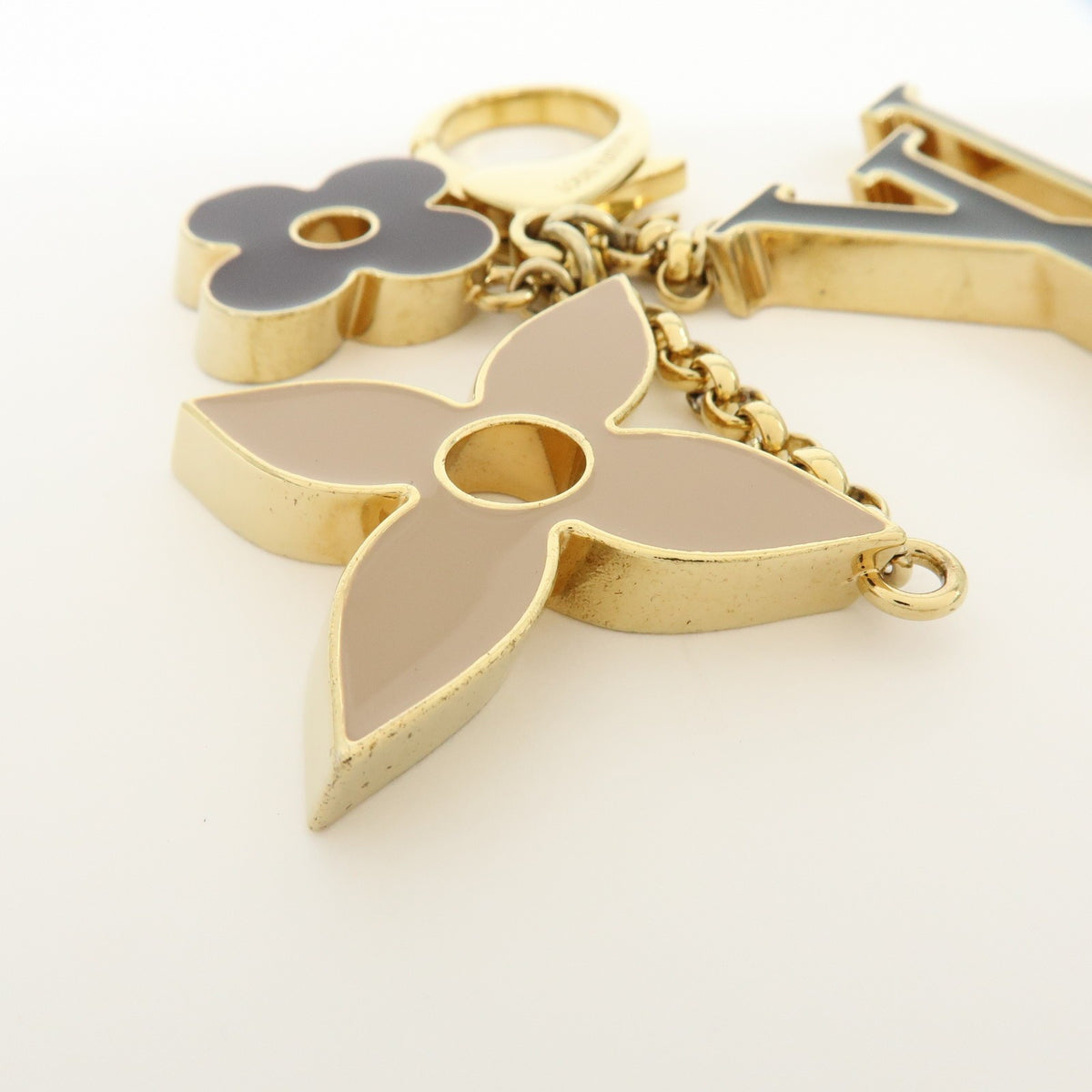 Louis Vuitton Fleur de Monogram Bag Charm Metal, Gold, Metal, Charm