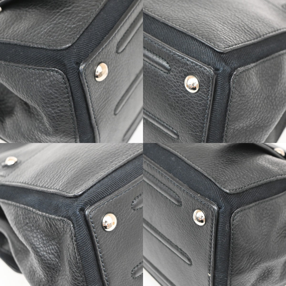 Saint Laurent Muse Two Leather, Black, Leather, Handbag