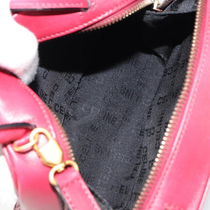 Celine Handbag Leather, Red, Leather, Handbag