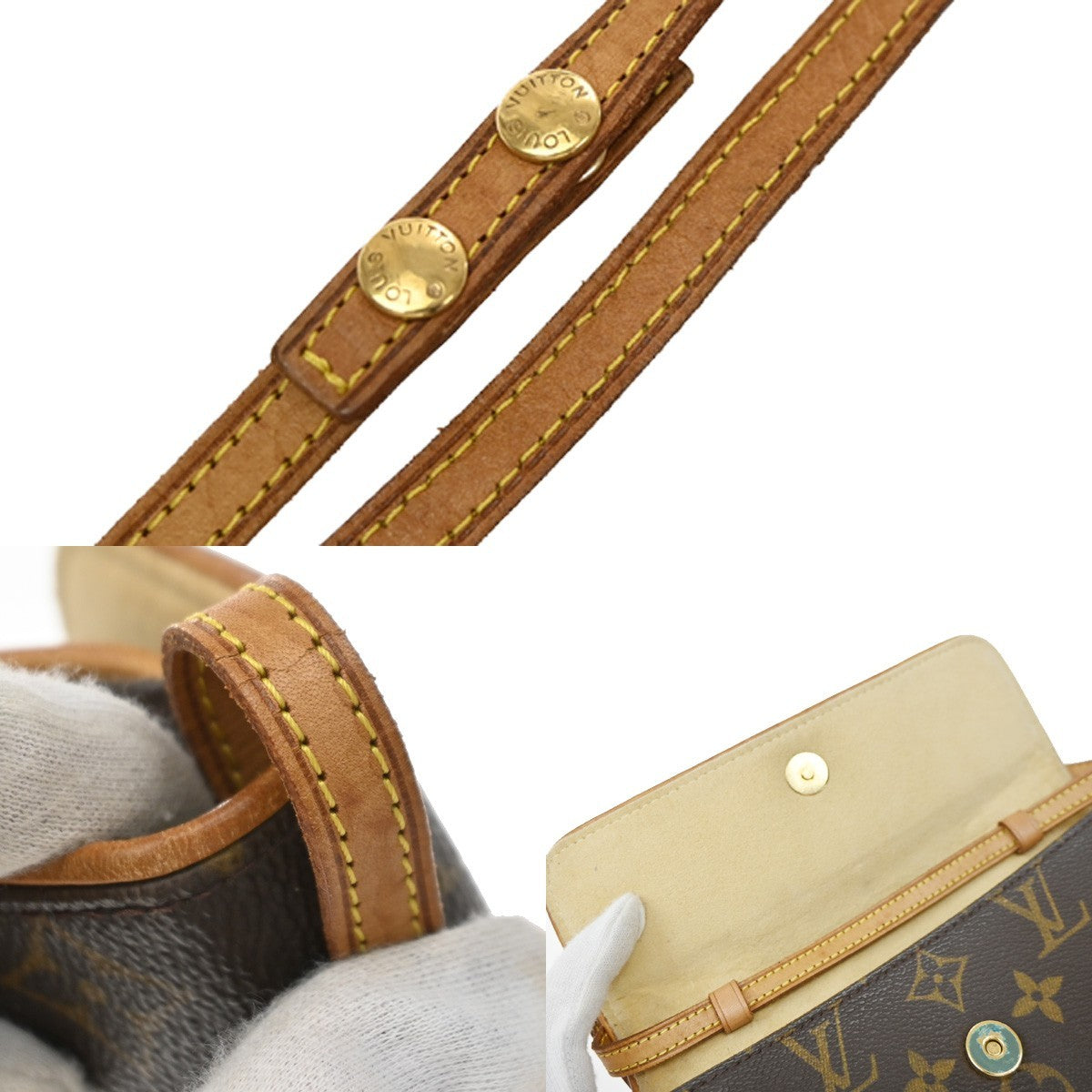 Louis Vuitton Twin Monogram Canvas, Brown, Canvas, Clutch