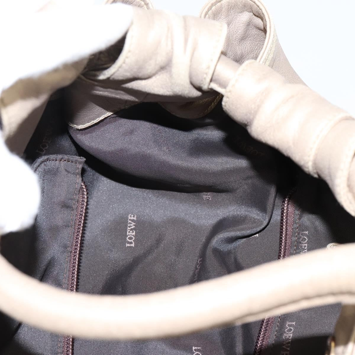 Loewe Aire Leather, Gold, Leather, Shoulder Bag
