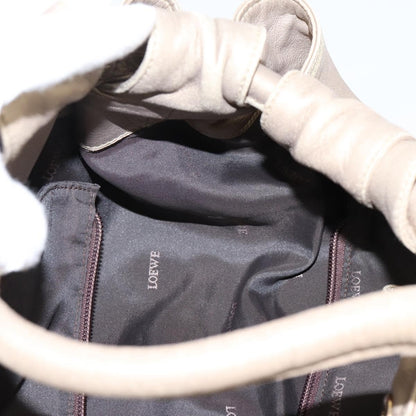 Loewe Aire Leather, Gold, Leather, Shoulder Bag