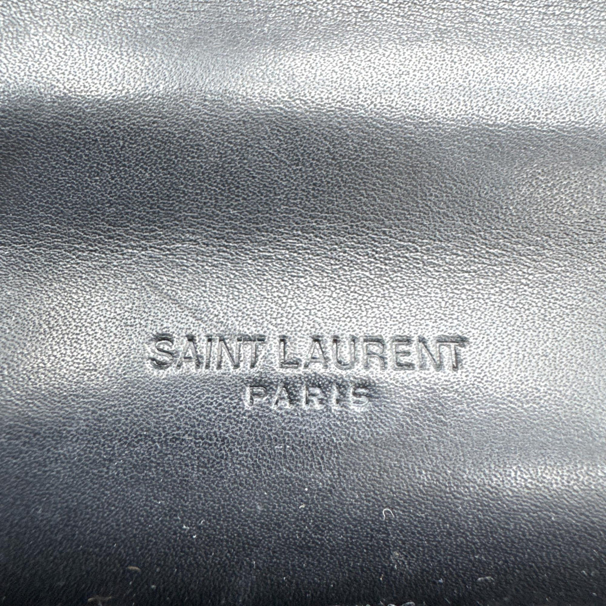Saint Laurent Kaia Leather, Black, Leather, Shoulder Bag