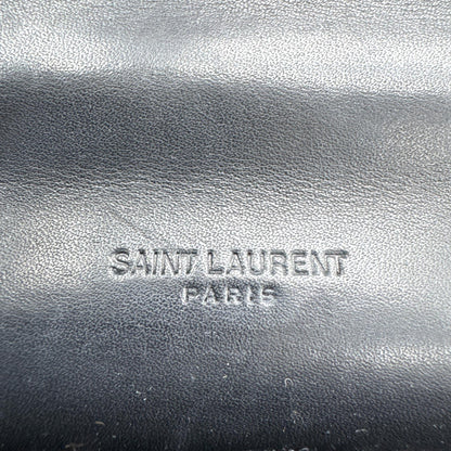 Saint Laurent Kaia Leather, Black, Leather, Shoulder Bag